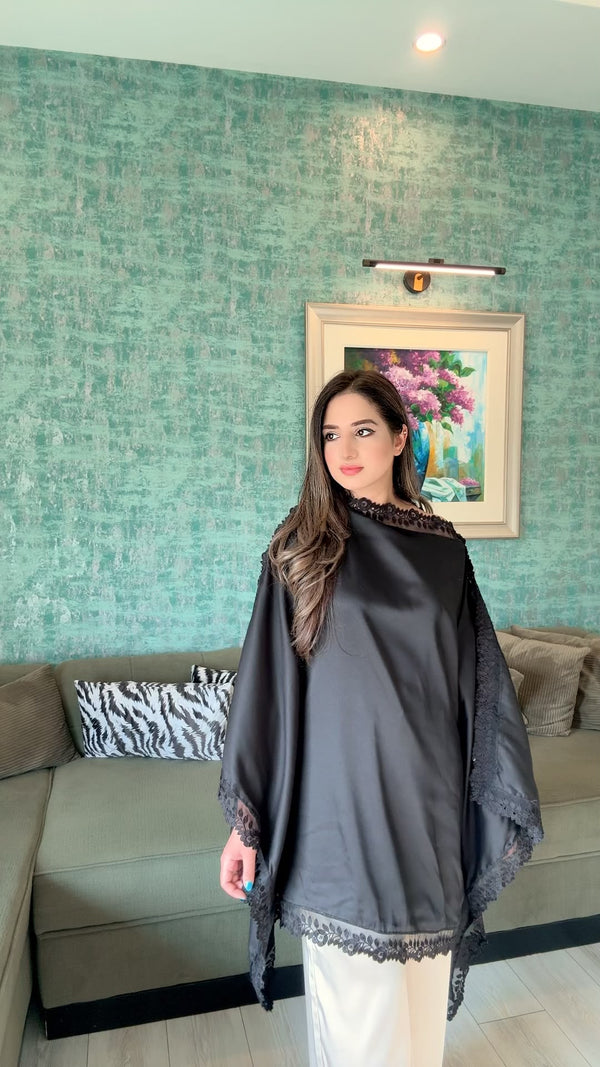 Black Silk Top