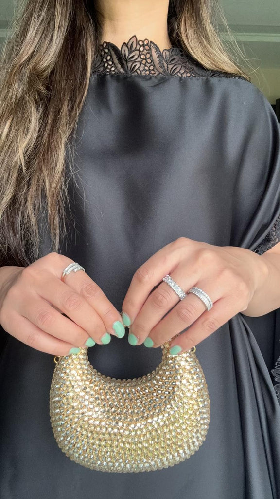 Golden Blingy Mini Clutch