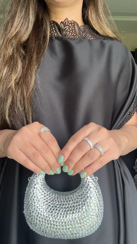 Silver Blingy Mini Clutch