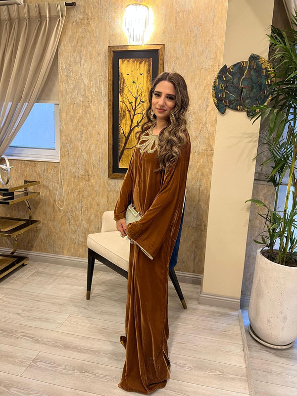 Gold Velvet Kaftan
